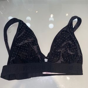 PINK Black Bralette